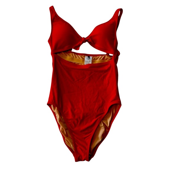J. Crew Other - J Crew Women's Cutout One Piece Bathing Suit Red Sz 8